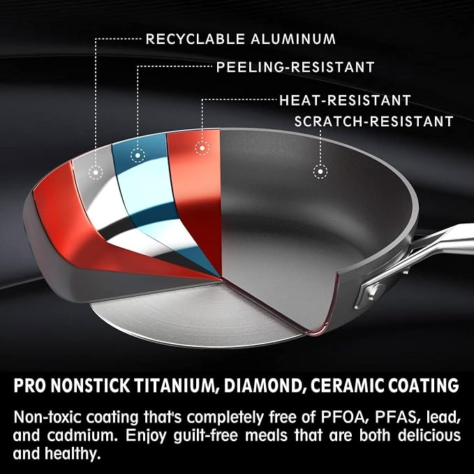 MsMk 12 1/2 inch Non Stick Frying Pan - Image 3