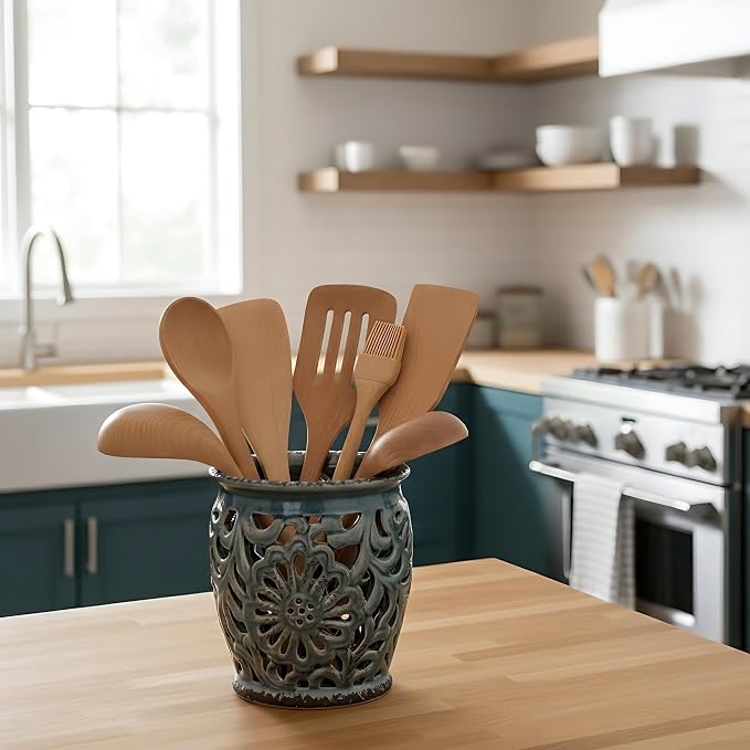 Farmhouse Kitchen Utensil Holder - Image 6
