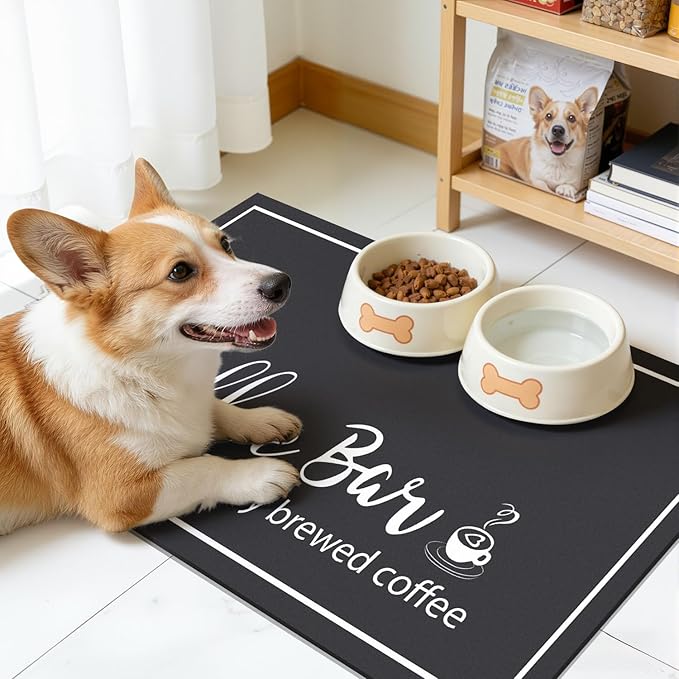 Findosom 12"x 20" Dish Drying Mat, Super Absorbent & Cuttable Coffee Mat - Image 3