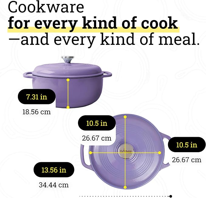 Lodge Essential Enamel Cast Iron Dutch Oven - Image 5