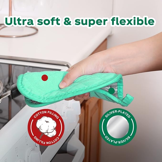 Joyhalo 6 Pack Pot Holders for Kitchen, Cotton Oven Holder - Image 3