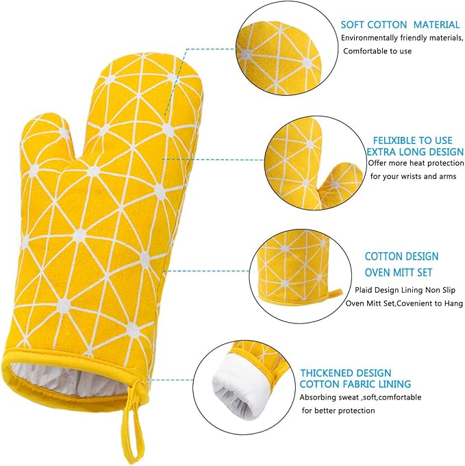 Oven Mitts and Potholders BBQ Gloves-Oven Mitts and Pot Holders - Image 2