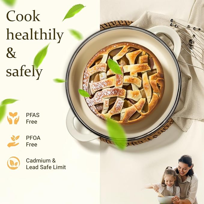 Overmont Enameled Cast Iron Dutch Oven - Image 2