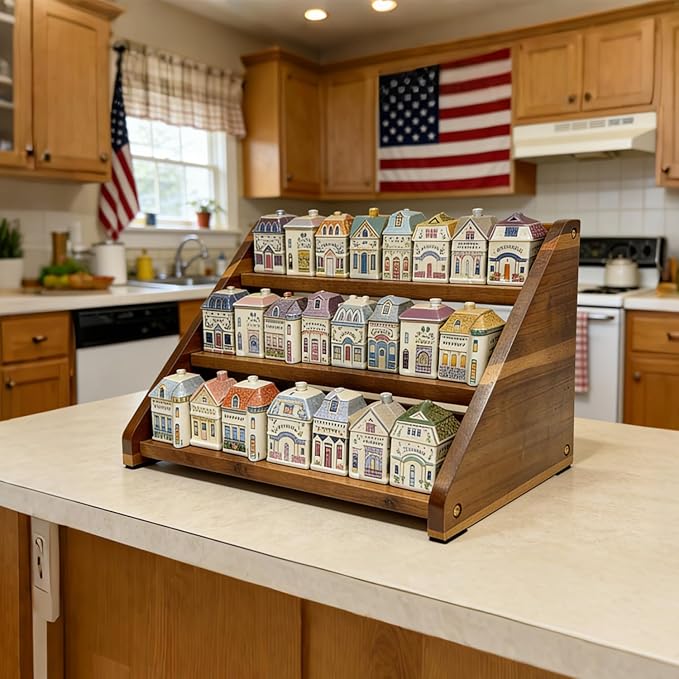 Acacia Wooden Spice Rack for Countertop - Image 6