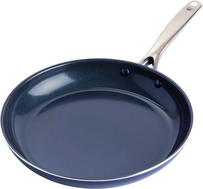 Blue Diamond 12" Nonstick Frying Pan Skillet, Diamond Infused PFAS & PTFE-Free by BlueDiamondCookware