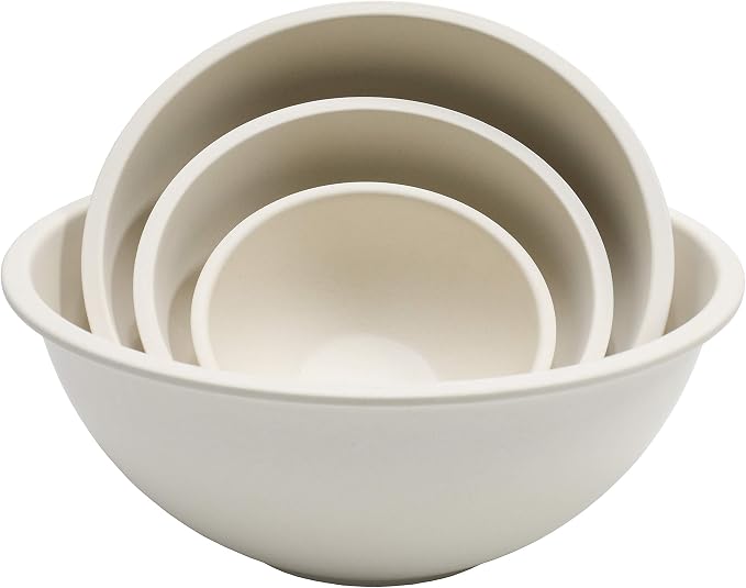 Chef Craft Eco Bamboo Fiber Mixing Bowl Set, 4 Piece by ChefCraft