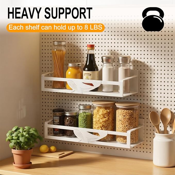Magnetic Spice Rack for Refrigerator, Space Saving Magnetic Shelf for Fridge - Image 4