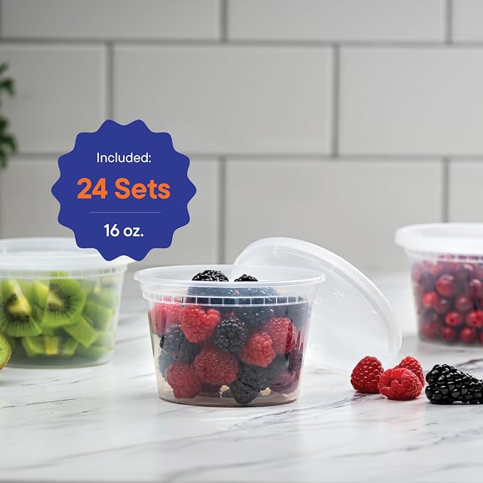 Stack Man Plastic Deli Food Storage Containers - Image 5