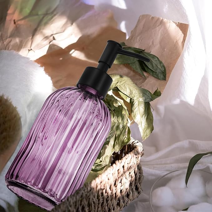 Glass Soap Dispenser with Plastic Pump, Hand Soap Dispenser - Image 3