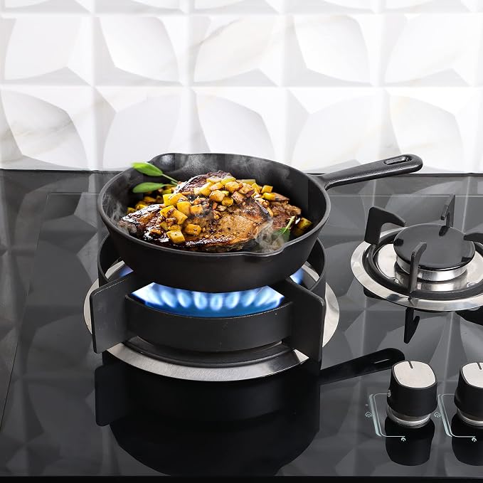 Utopia Kitchen Cast Iron Frying Pan 8 Inch, Cast Iron Chefs Pan, Pre Seasoned - Image 2