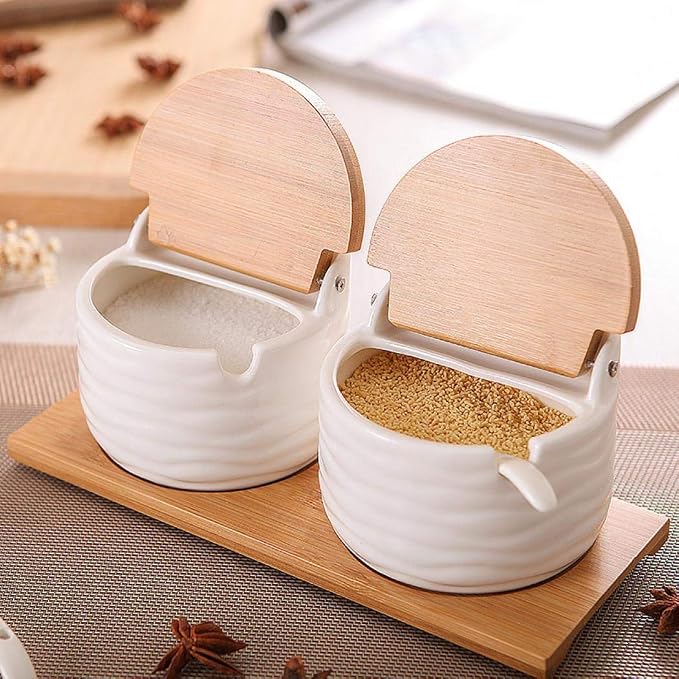 Ceramics Storage Jar Porcelain Condiment Jar Spice Container - Image 3
