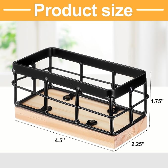 Blulu Sugar Packet Basket Iron Sugar Organizer - Image 2