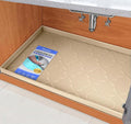 SIKADEER 37" x 22" Under Sink Mat Waterproof, Silicone Mat Kitchen Drawer Shelf by SIKADEER