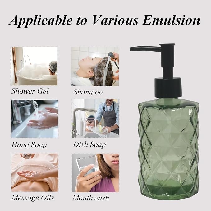 12Oz Small Glass Soap Dispenser - Image 6