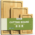 3-Piece Set Bamboo Cutting Board by Unknown