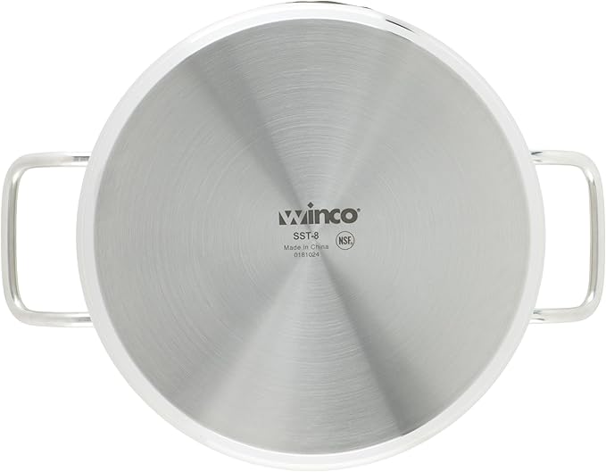 Winco Heavy-Duty Stainless Steel Stock Pot - Image 4