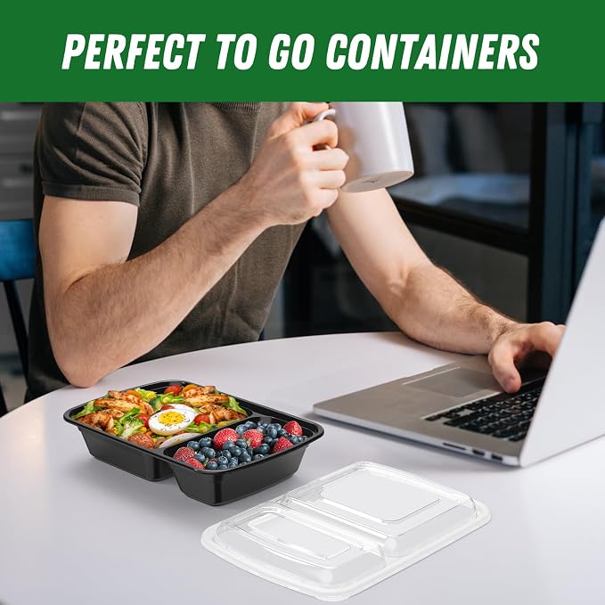 Dealusy 50 Pack 28 oz Meal Prep Containers Reusable - Image 7