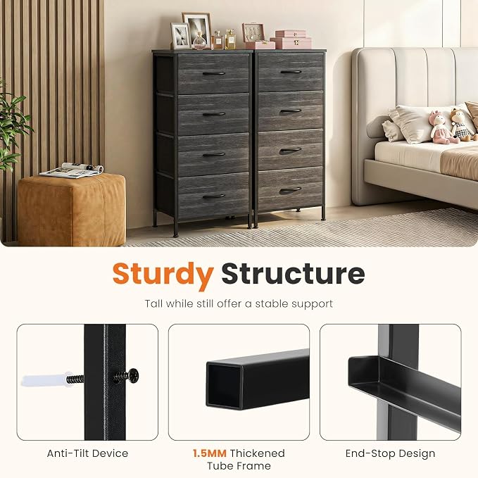 Sweetcrispy Nightstand Small Bedroom Dresser - Image 7