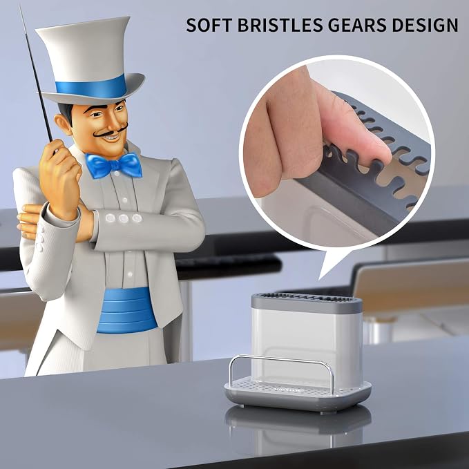 MR.SIGA Sink Caddy, Kitchen Sink Organizer Sponge Brush Holder - Image 2