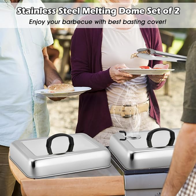Rectangular Melting Dome 2Pcs, HaSteeL 13.3 X 9.8In Stainless Steel Bating - Image 7