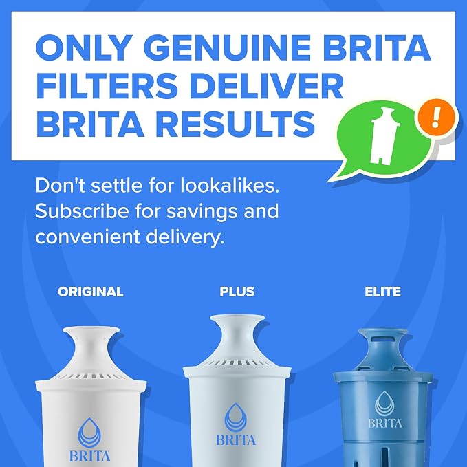 Brita Small 6 Cup Water Filter Pitcher, 1 BritaPlus Filter, Stone Blue - Image 9
