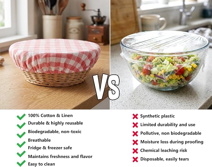 Reusable Bowl Covers, 5 Size Stretch Cloth Bowl Covers - Image 3