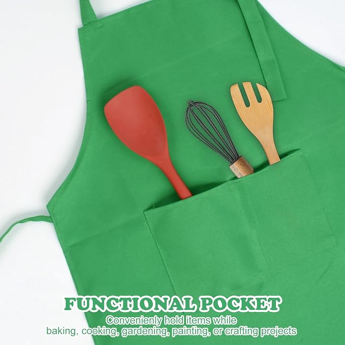 SINLAND Kids Apron with Pocket 2 Pack Children Chef Apron - Image 4