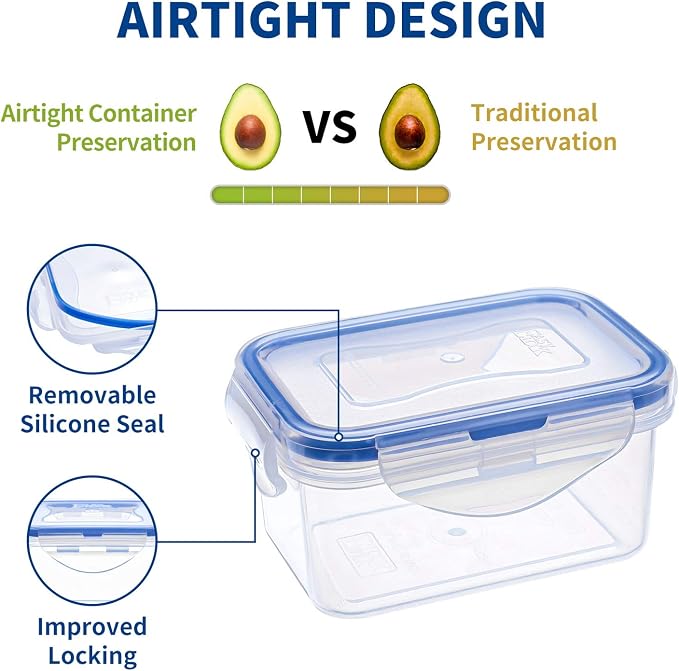 KIGI 6OZ Small Mini Plastic Food Storage Containers - Image 3