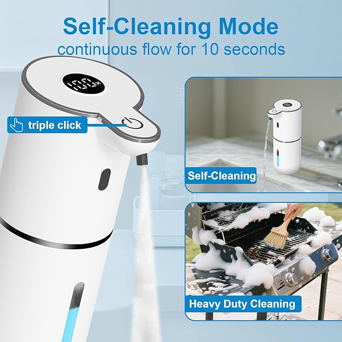 OHIFAST Automatic Foaming Soap Dispenser Touchless, USB Rechargeable Smart Hand - Image 5