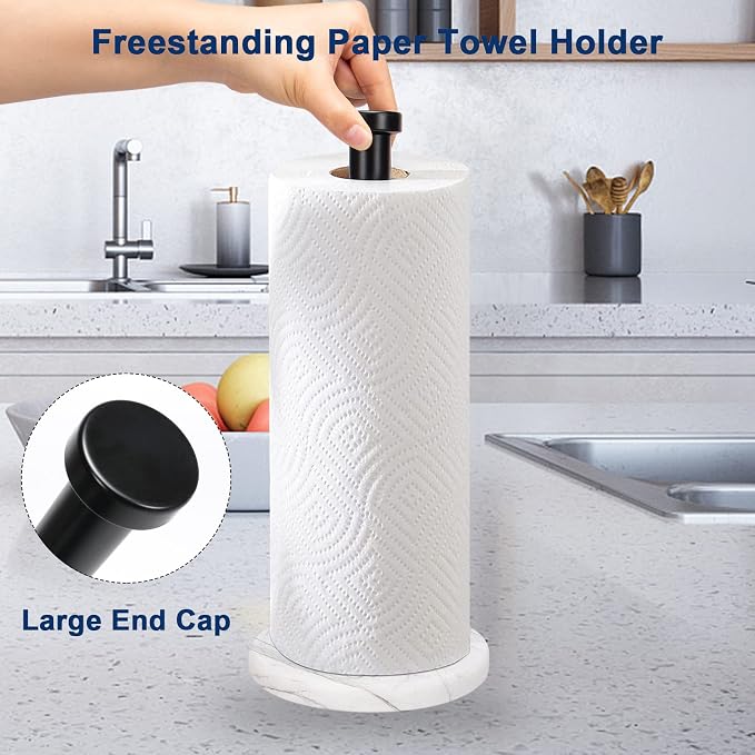 NearMoon Standing Paper Towel Holder, Kitchen Paper Towel Tissue Holder- - Image 5