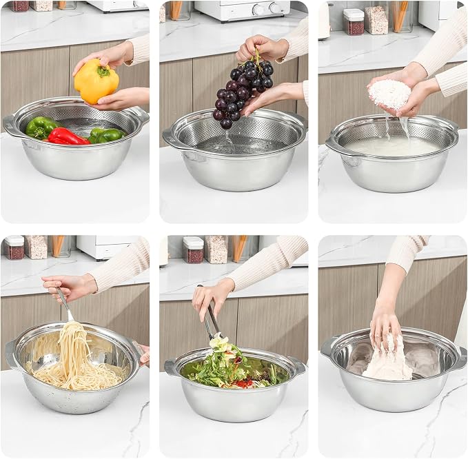 304 Stainless Steel Microporous Colander - Image 3