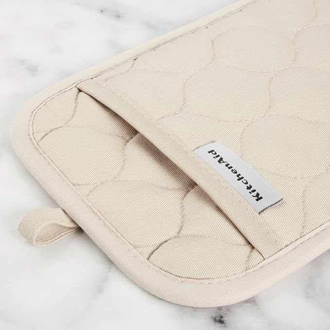 KITCHENAID Quilted Cotton Terry Cloth Oven Mitt, Pot Holder, Kitchen Towel - Image 5