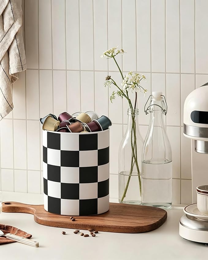 Checkered Kitchen Utensil Holder - Image 5