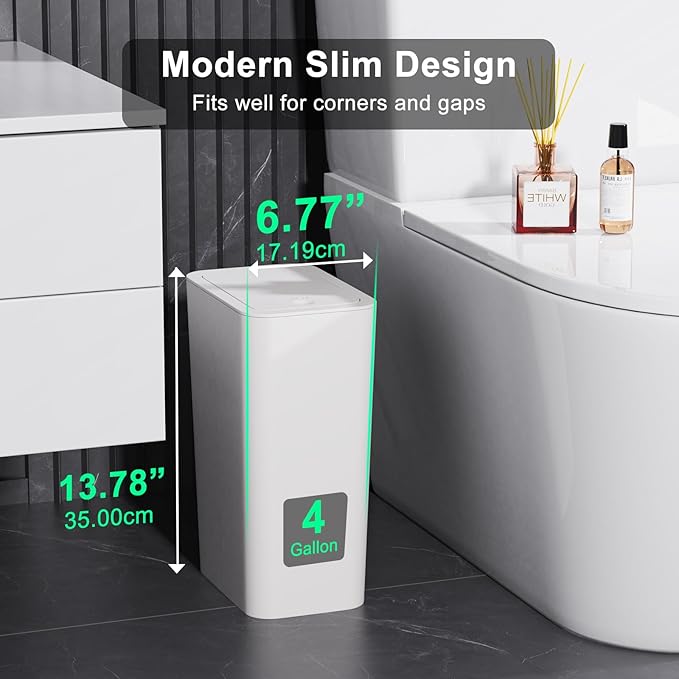 N. NETDOT 3 Pack Small Trash Can - Image 2