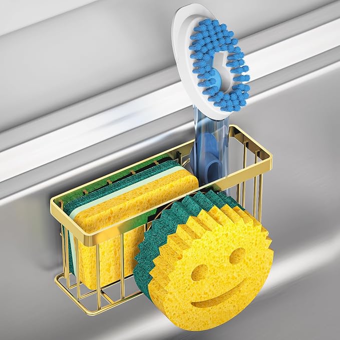 MURLONG Sponge Holder Smiley Face, Sink Caddy by MURLONG