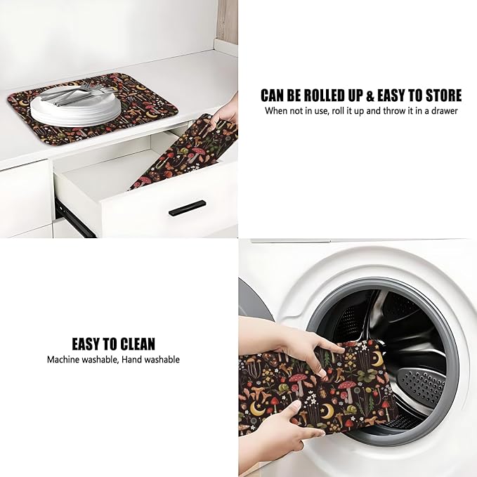 Dish Drying Mat for Kitchen Counter 2 Pack - Image 7