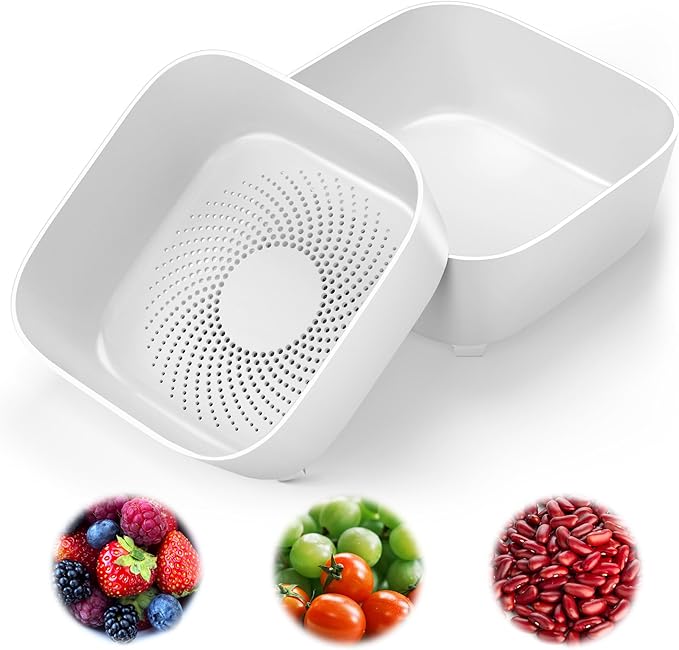 Colander for Kitchen, Detachable Fruit Bowl by Unknown