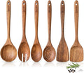 Boxiki Kitchen Luxury Teak Wood Utensil Set by Boxikikitchen