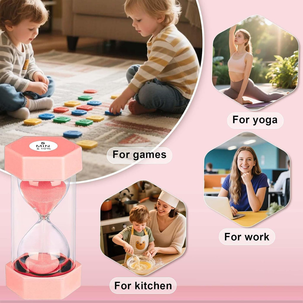 25 Minute Hourglass Sand Timer, Plastic Sandglass Watch Timer