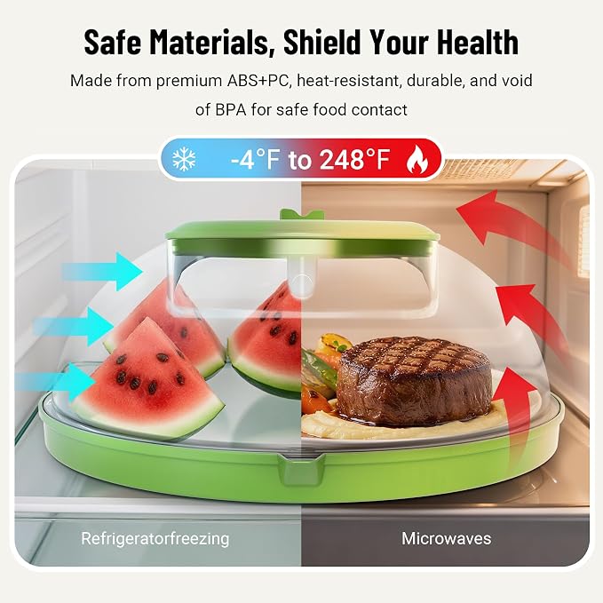 Microwave Splatter Cover with Water Steamer, Upgraded Microwave Cover - Image 5