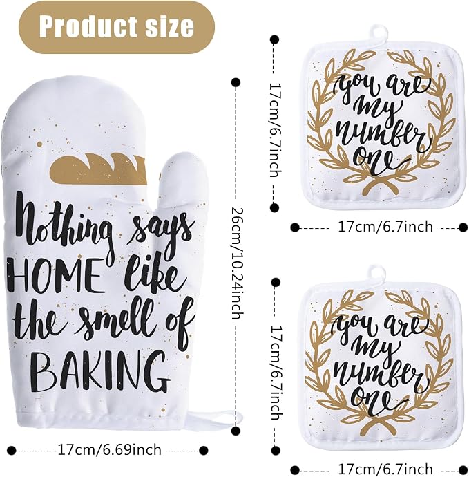 Patelai 6 Pieces Blank Sublimation Oven Mitts Set Include Blank Sublimation - Image 3