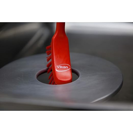 Vikan - Fine Dish Brush - Heavy-Duty, Slip-Resistant Cleaning Brush, - Image 7