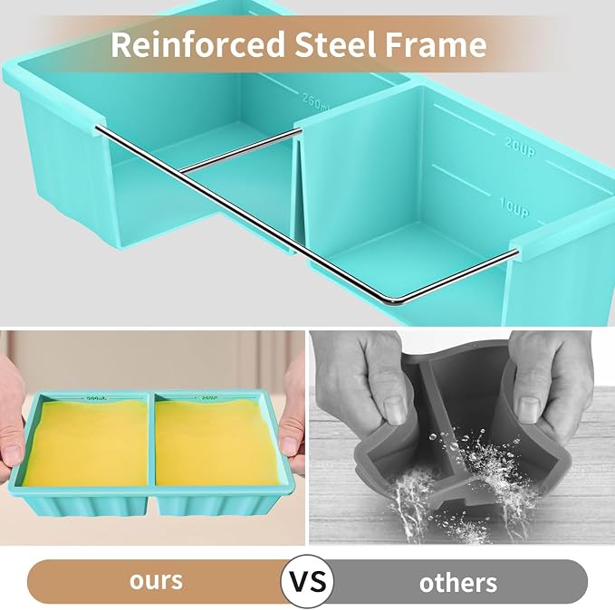 Silicone Freezer Tray for Soup Ice Cubes: 2-Cup Freezing Tray - Image 3