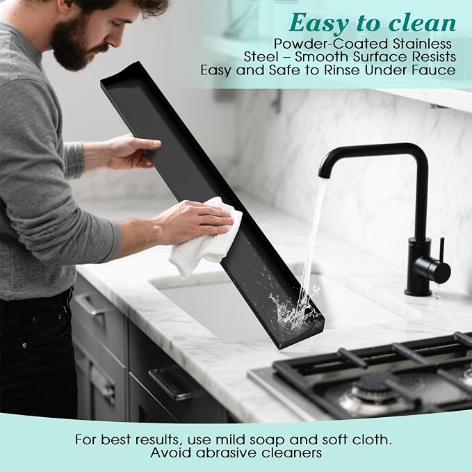 Foeacry 30" Magnetic Stove Top Shelf - Image 7