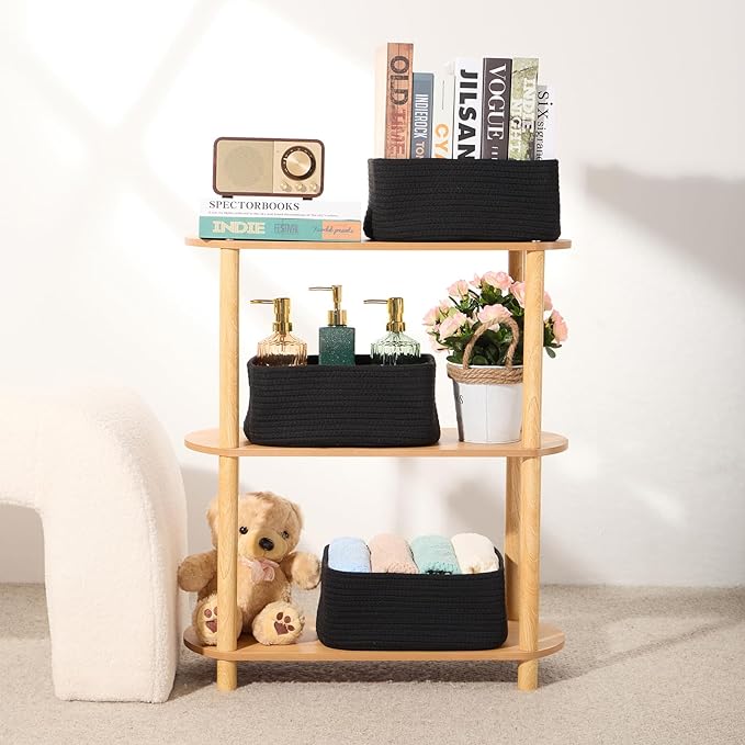 MiniArk Small Storage Baskets for Organizing | Closet Organizer Bins | Shelf - Image 6