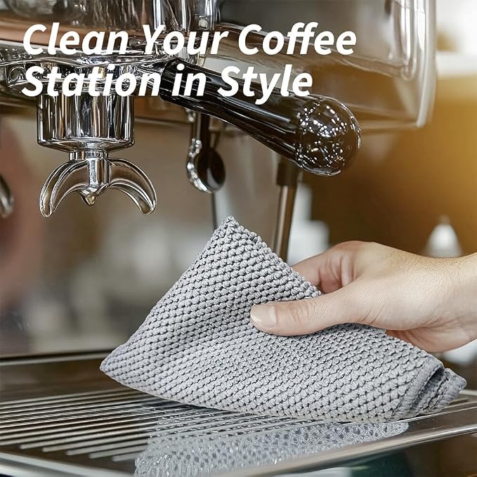 Espresso Accessories Barista Towels 6 Pack – Microfiber Cleaning Cloths - Image 6