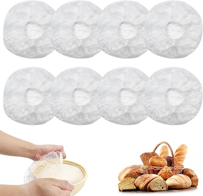200pcs Reusable Shower Caps for Sourdough Bread Proofing, Plastic Covers - Image 8