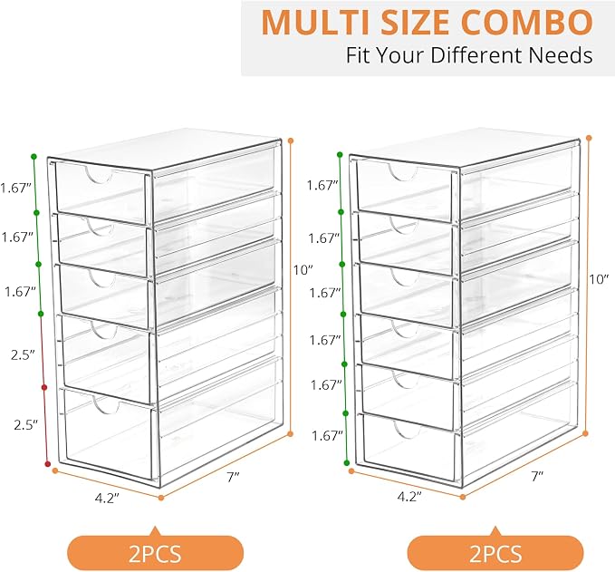 Makeup Drawer Storage Organizer - Image 2