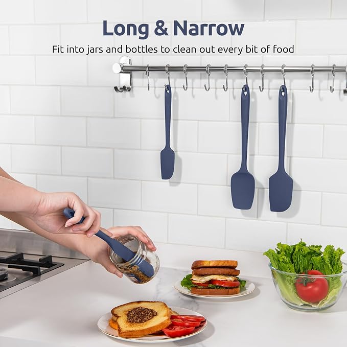 Heat Resistant Silicone Spatula Set: U-Taste 600ºF High Temp Seamless Food - Image 9
