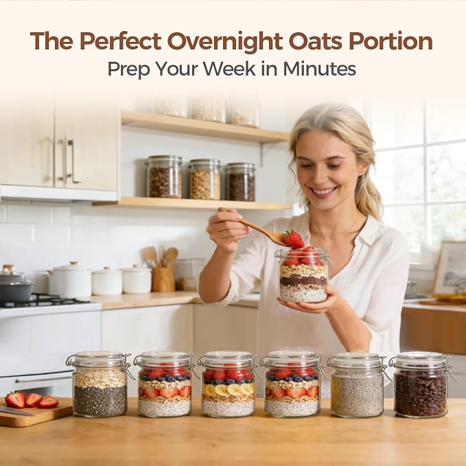 ComSaf 17oz Overnight Oats Containers - Image 4